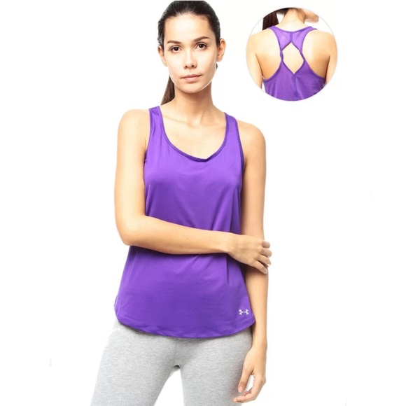 Under Armour Skeleton Two Tones Racer Back Tank Top Sz S - Picture 10 of 10